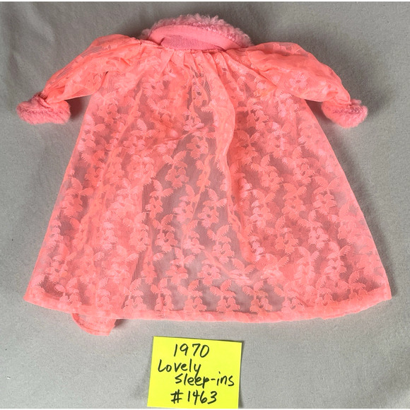 Barbie Fashion Doll Vtg Clothes Nightgown Pajamas PJs Robe Negligee Lot of 7 pcs - Picture 5 of 11